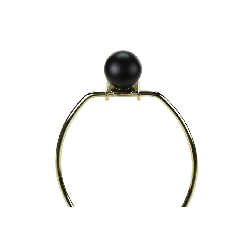 Lighting, Set Of 2, 24"h, Table Lamp, Usb Port Included, Black Metal, Ivory / Cream Shade, Contemporary