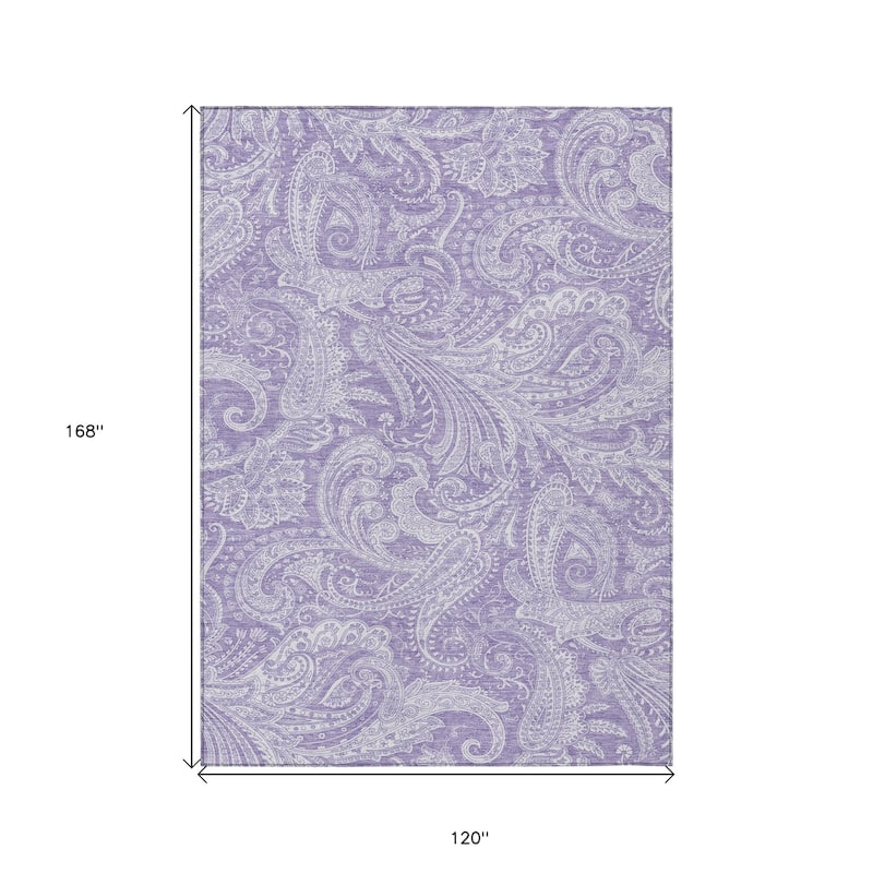 HomeRoots Paisley Transitional Rectangle Outdoor Rug