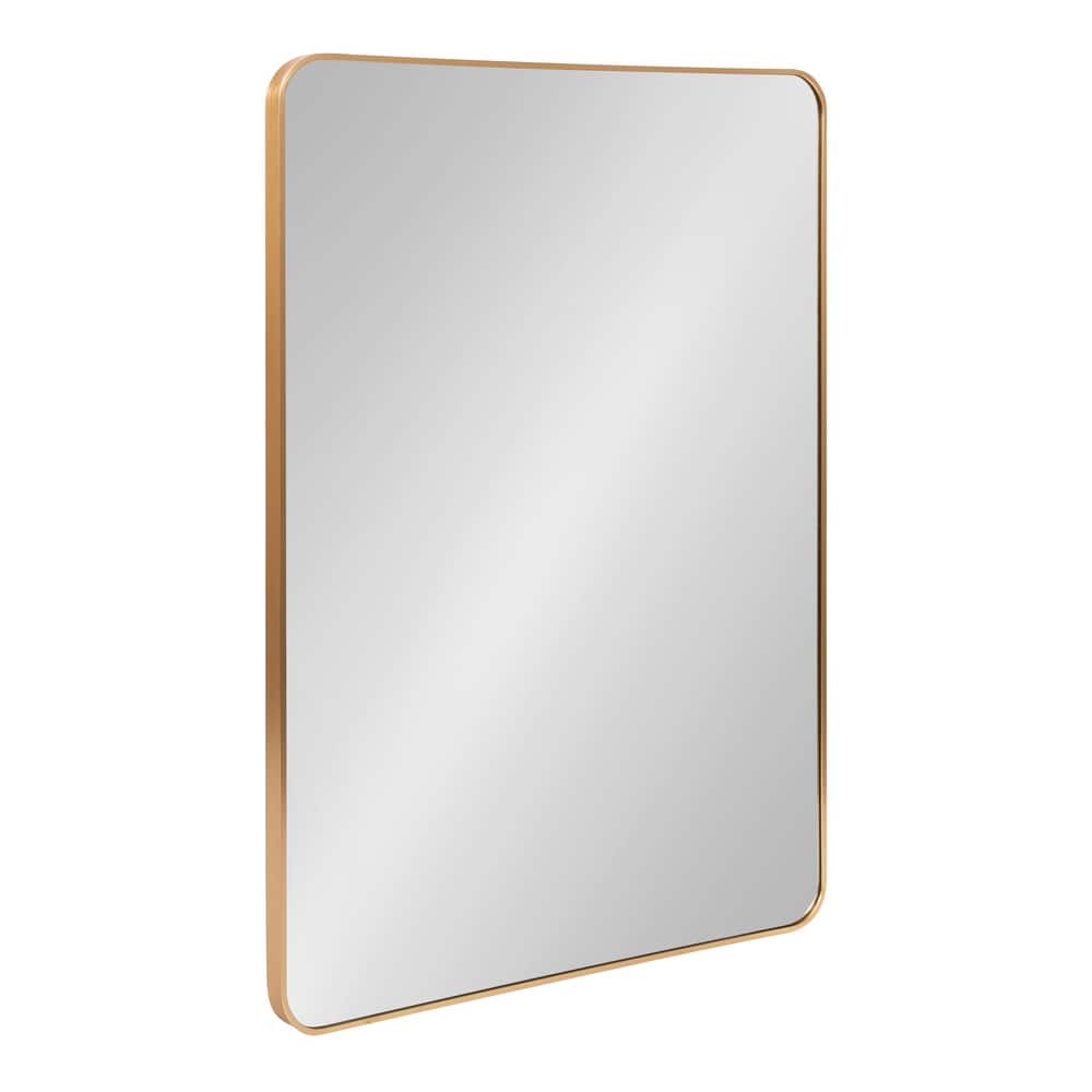 Kate and Laurel Zayda Radius Rectangle Framed Wall Mirror