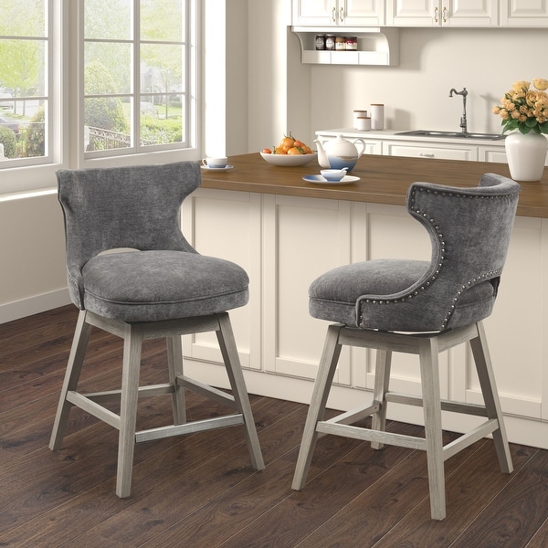 Madison Park Janet 360 degree Swivel Counter Stool On Sale Bed