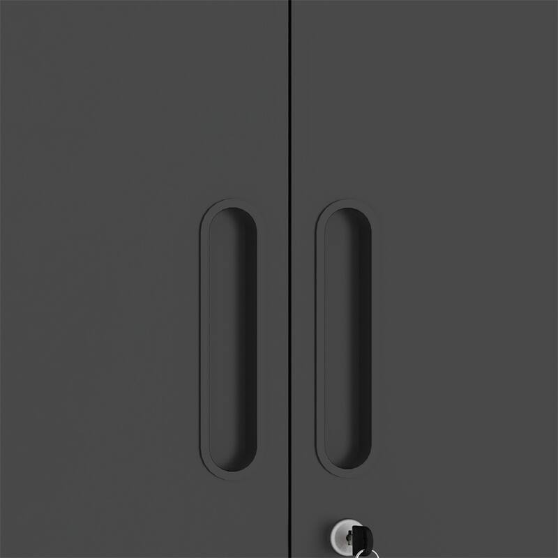 Wall-Mounted Tool Storage Cabinet w/Locking Door 1 adjustable Shelf