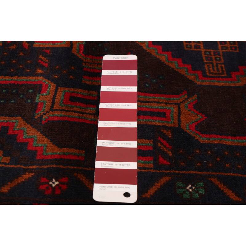 Teimani Red Rug 3'7" x 6'3" - 3'7 x 6'3