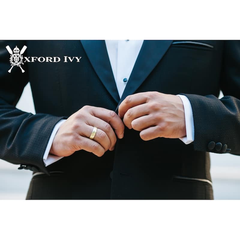 Oxford Ivy Men's 10K Gold 5mm Classic Wedding Band Available Ring Sizes 7-14