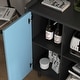 preview thumbnail 10 of 38, Sideboard Cabinet with Doors & 2 Drawers, Freestanding Coffee Bar Cabinet, Accent Cabinet with 2 Open Storage Compartment