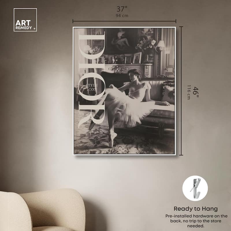 Style Ballerina Cover Canvas by Art Remedy