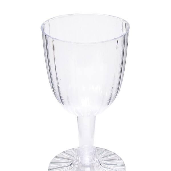 Set of 36 Pcs Clear Plastic Champagne Flute Disposable Cup 5in - 5" H x  2.5" D - 5" H x 2.5" D - Bed Bath & Beyond - 36909677