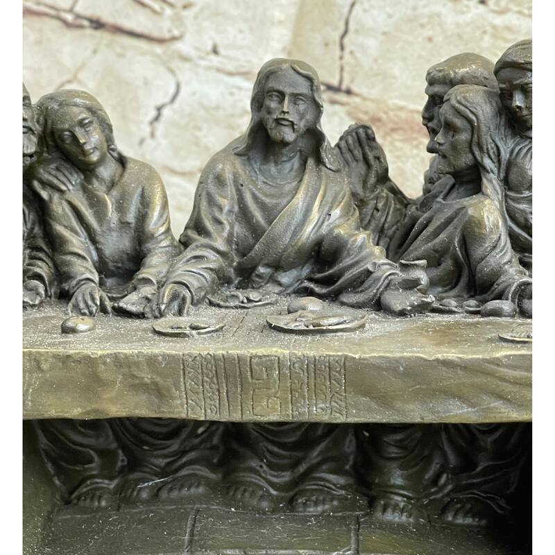 The Last Supper - Bronze Sculpture - Jesus Christ Religious Christian Decor