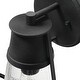 preview thumbnail 3 of 17, Robert Stevenson Lighting Jaxon - Metal and Seedy Glass Wall Sconce