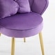 preview thumbnail 17 of 40, Scalloped Petal Velvet Accent Chair with Pillows