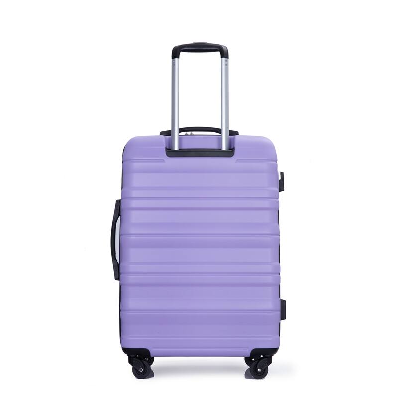 3 Piece PC Expandable Luggage Sets, Modern Lightweight Durable Suitcase with TSA Lock, Two Hooks and Spinner Wheels