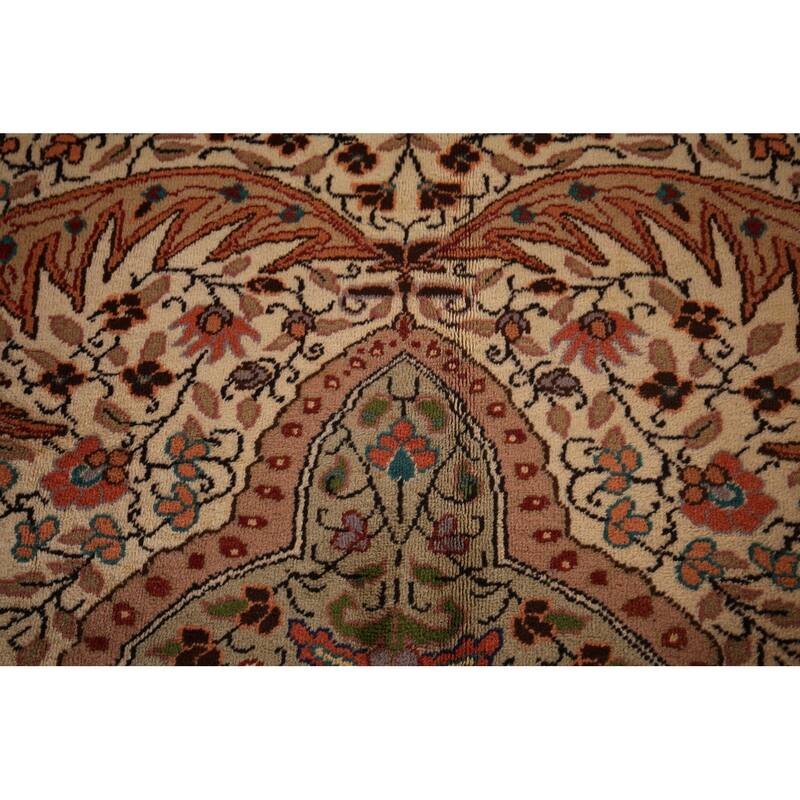 Vegetable Dye Anatolian Turkish Vintage Rug Hand-Knotted Wool Carpet - 6'8" X 10'5"