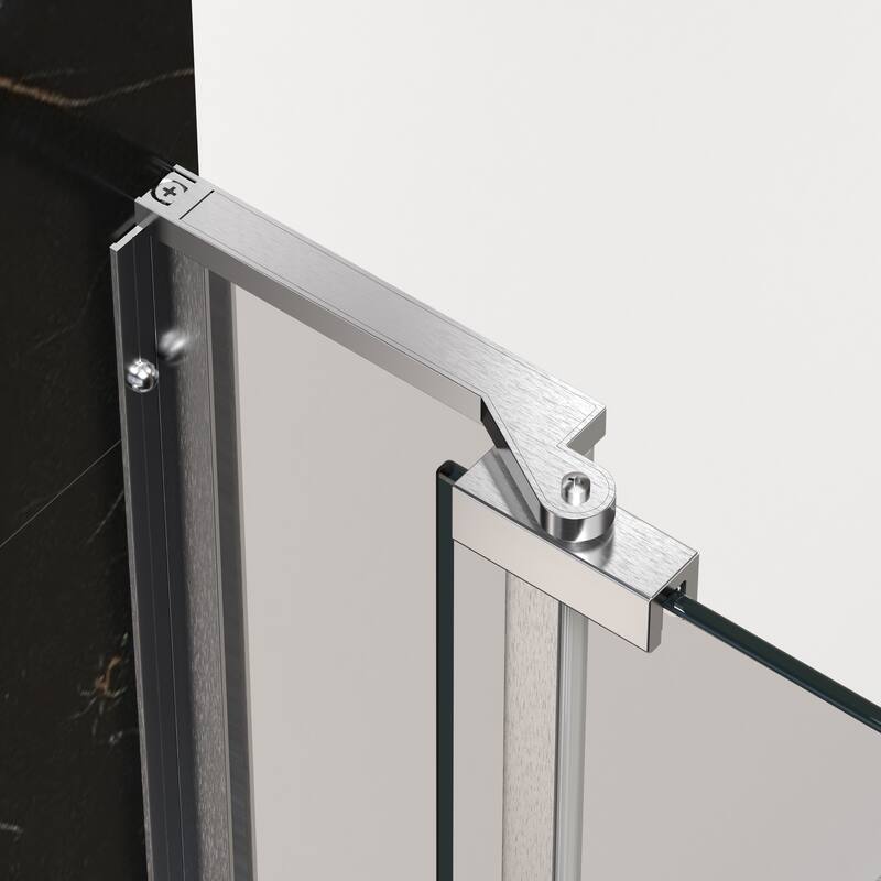 Semi-Frameless Left and Right Opening Universal Pivot Shower Door
