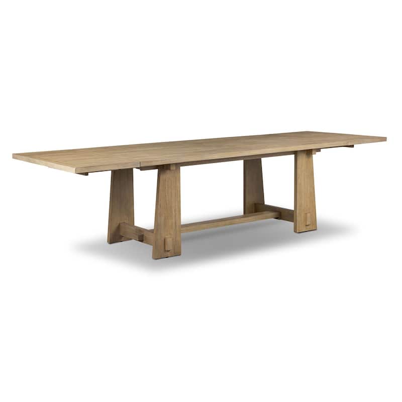 Poly & Bark Combe Solid Pine Wood Extension Dining Table (82.5" - 122")