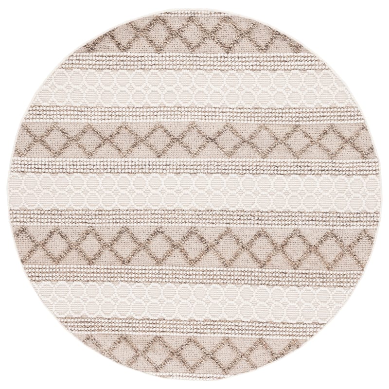 SAFAVIEH Handmade Natura Ifat Wool Braided Tassel Rug
