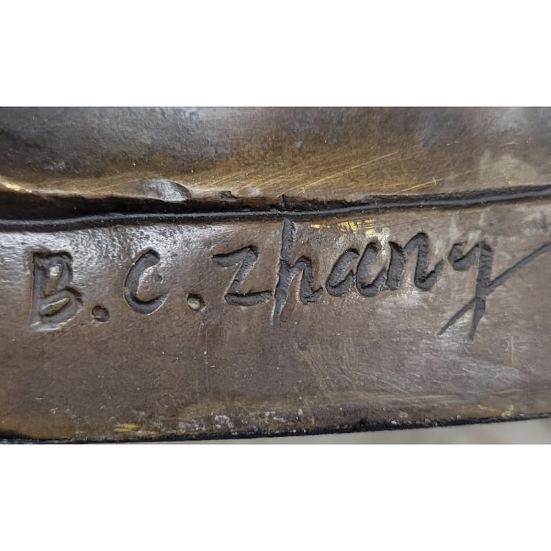 Meditating Shakyamuni Buddha Bronze Sculpture Statue Original Art