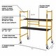 preview thumbnail 5 of 5, MetalTech 4 Foot High Portable Basic Mini Mobile Scaffolding with Locking Wheels - 50