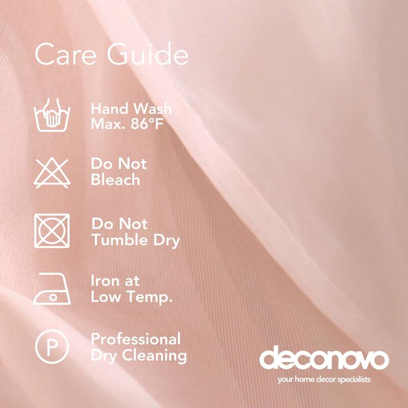 Deconovo Sheer Voile Curtain (2 Panel)