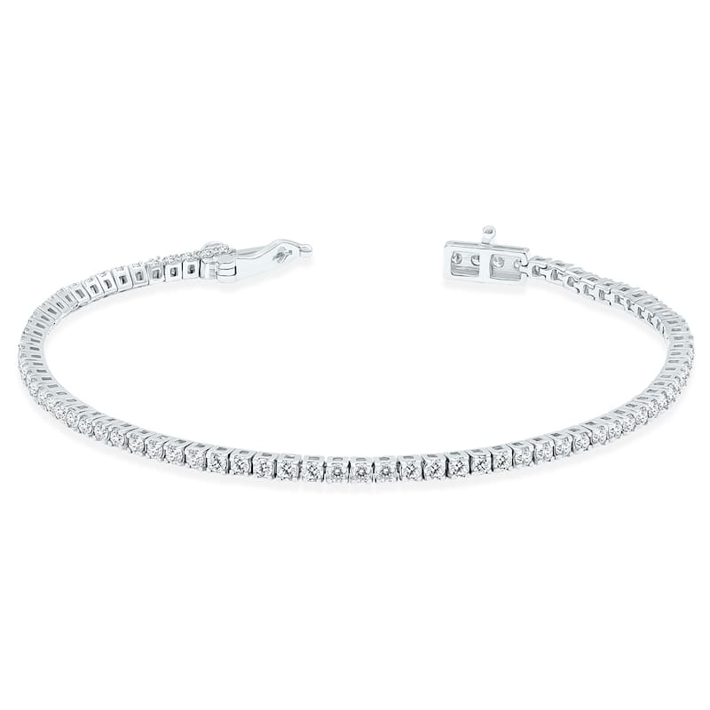 Marquee 2 Carat TW Diamond Tennis Bracelet in 14K White Gold