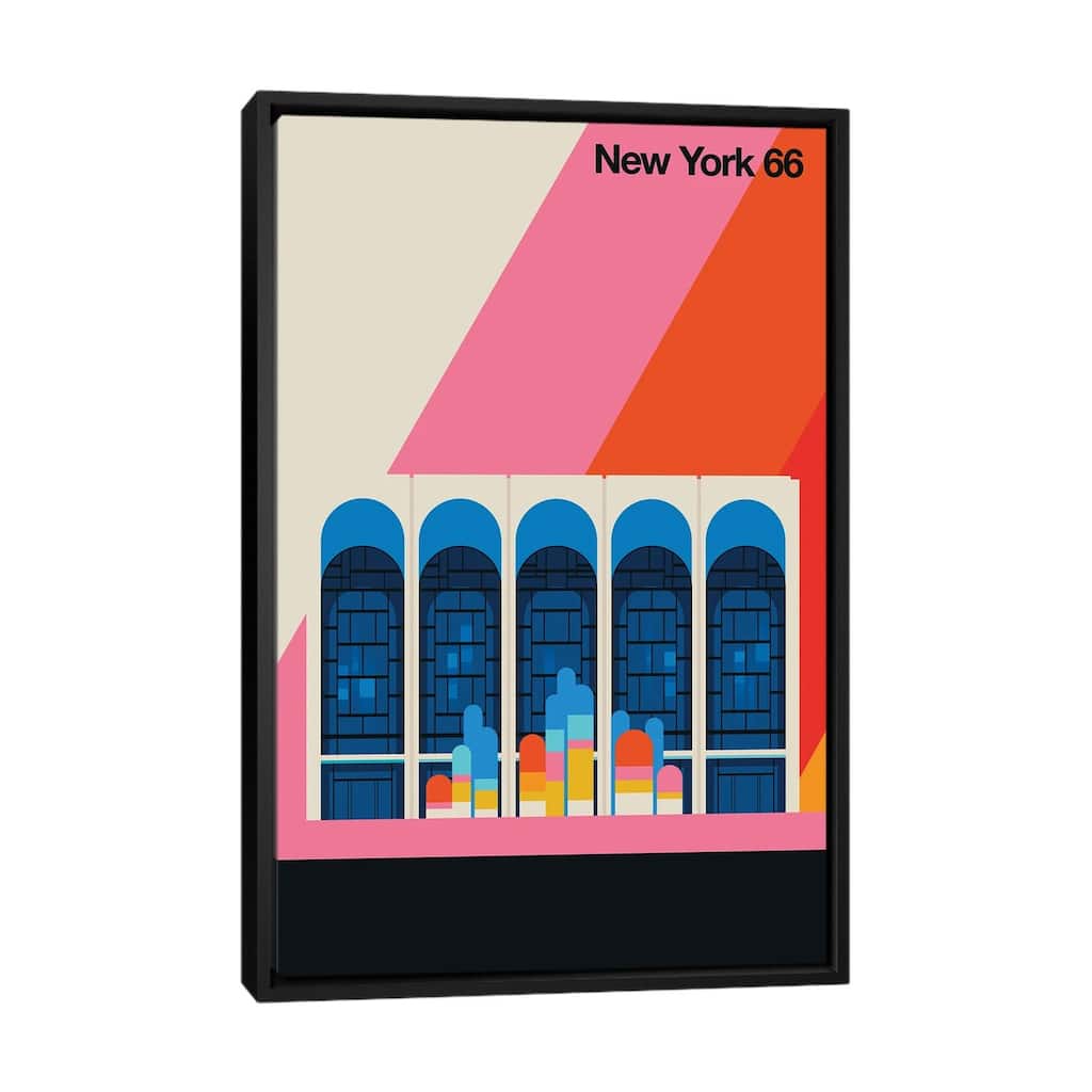 iCanvas "New York 66" by Bo Lundberg Framed Canvas Print
