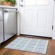 preview thumbnail 112 of 121, Premium Washable Super Soft Modern Plaid Mayfield Rug Denim - 1'8" x 2'6"