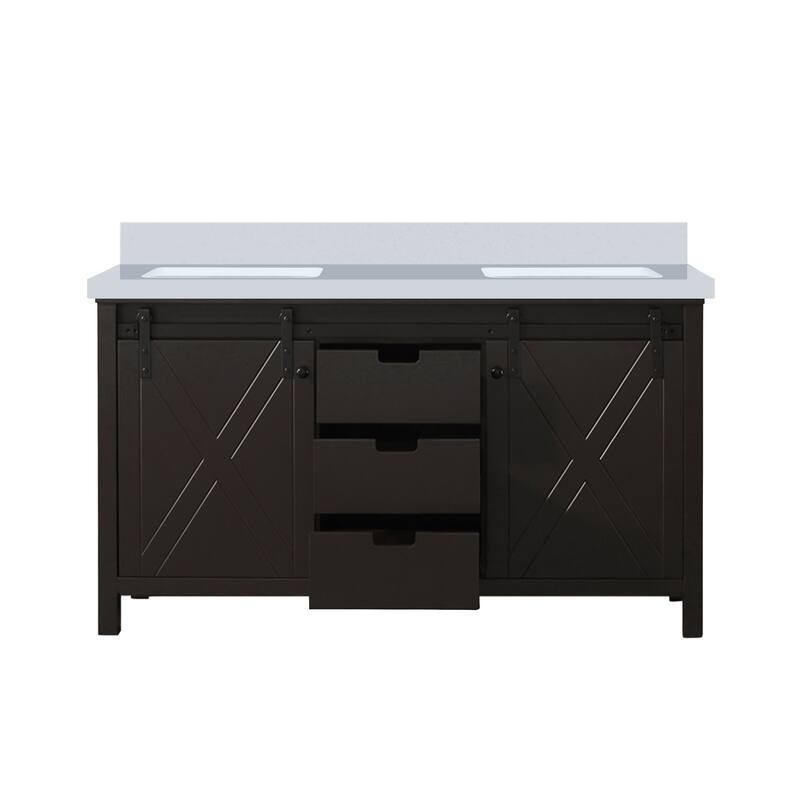 Marsyas Bath Vanity and White Quartz Countertop