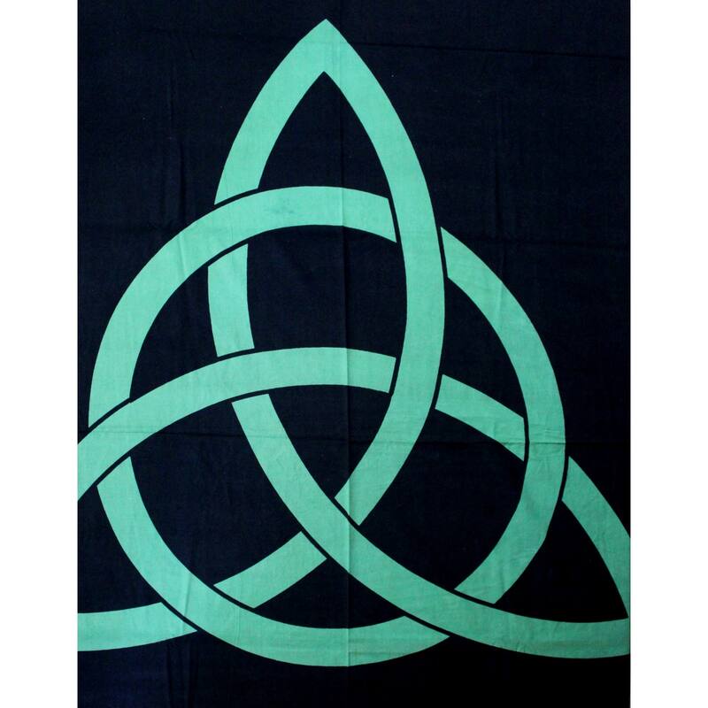 Celtic Tie Dye Trinity Knot Heavy Cotton Tablecloth