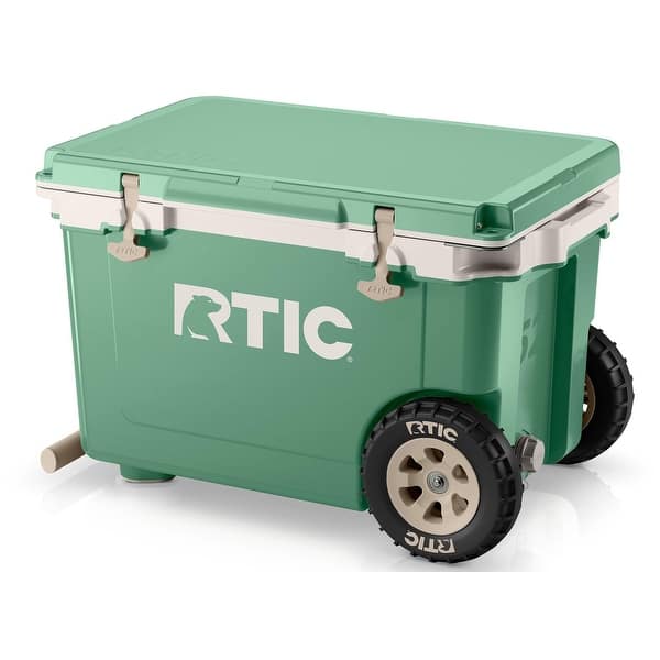 16 QT Wheeled Cooler With Handle - Hard Insulated Portable Ice Chest For Beach, Camping, Picnics
