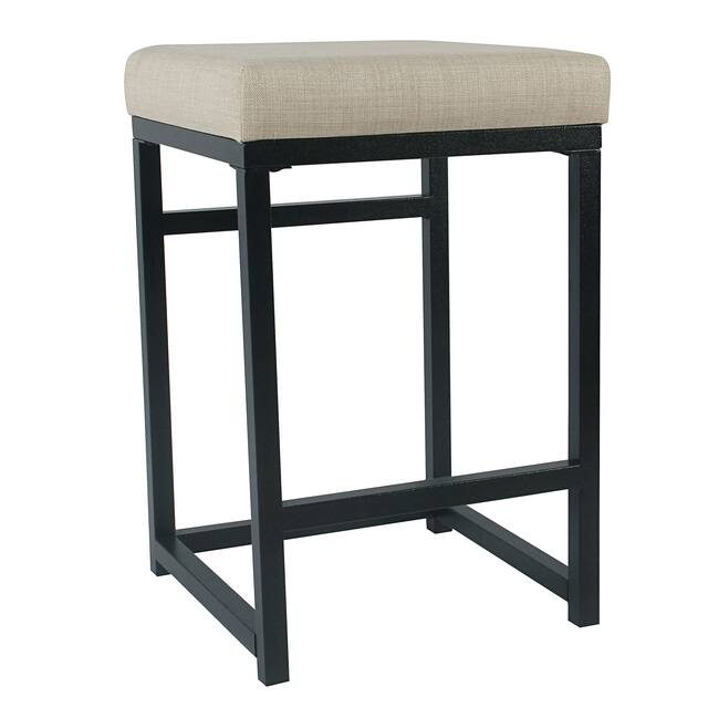 HomePop Open Back Metal 24" Counter Stool - 24 inches - 24 inches