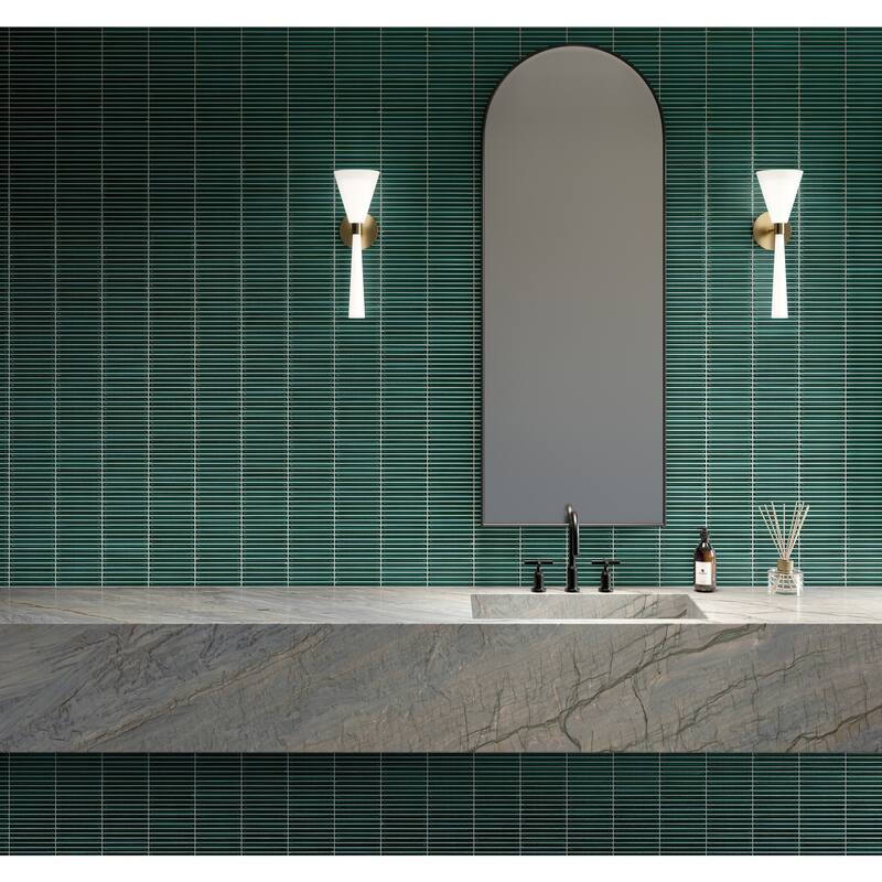 Daltile Artefino Vintage 1.5 x 6 Pyramid Mosaic (10 PC Per SQFT) (9.70 SQFT Per Carton)