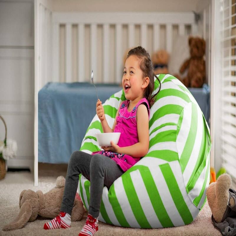 Stuffed Storage Bean Bag Chair Cover (X-Large)