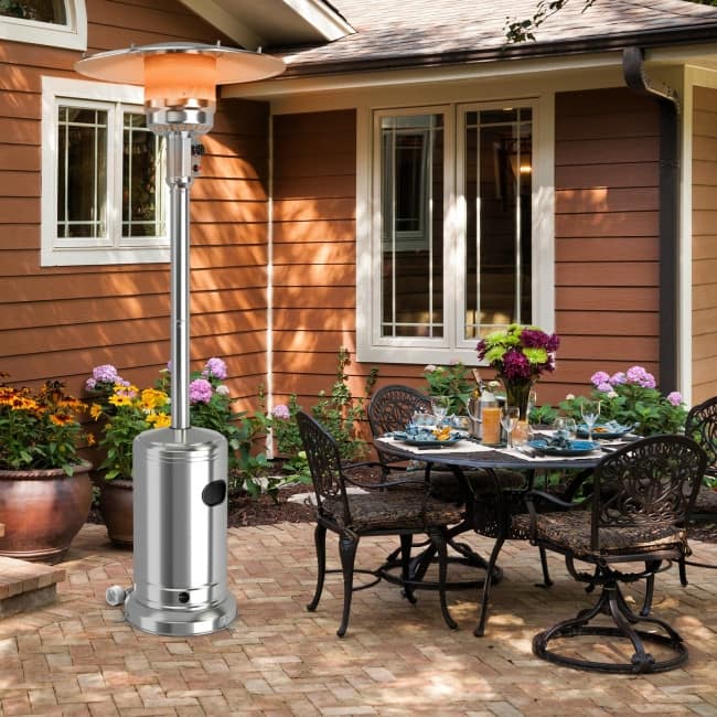Garden Propane Standing LP Gas Steel Accessories Heater - 7.25 ft