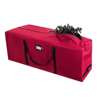 Red Rolling Christmas Tree Storage for 9 Foot Tree by Elf Stor - Bed ...