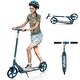preview thumbnail 10 of 8, Gymax Folding Kick Scooter w/ 3 Adjustable Heights 8 Inches Big Wheels