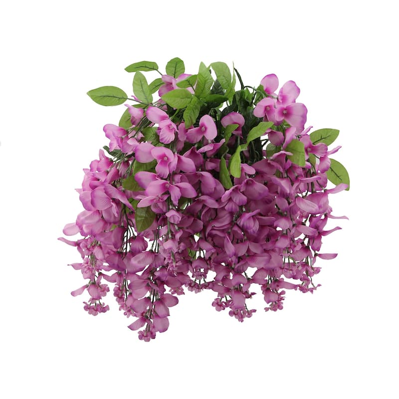 Faux Wisteria Flower Stems Bunch