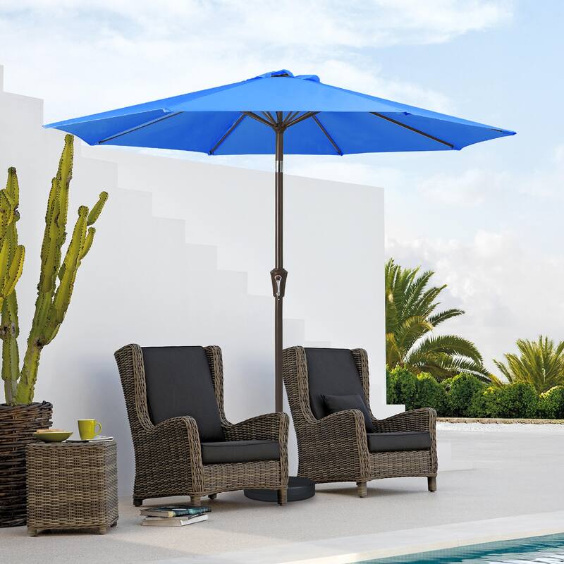 10ft Patio Market Umbrella with Crank & Tilt,UV-Risistant