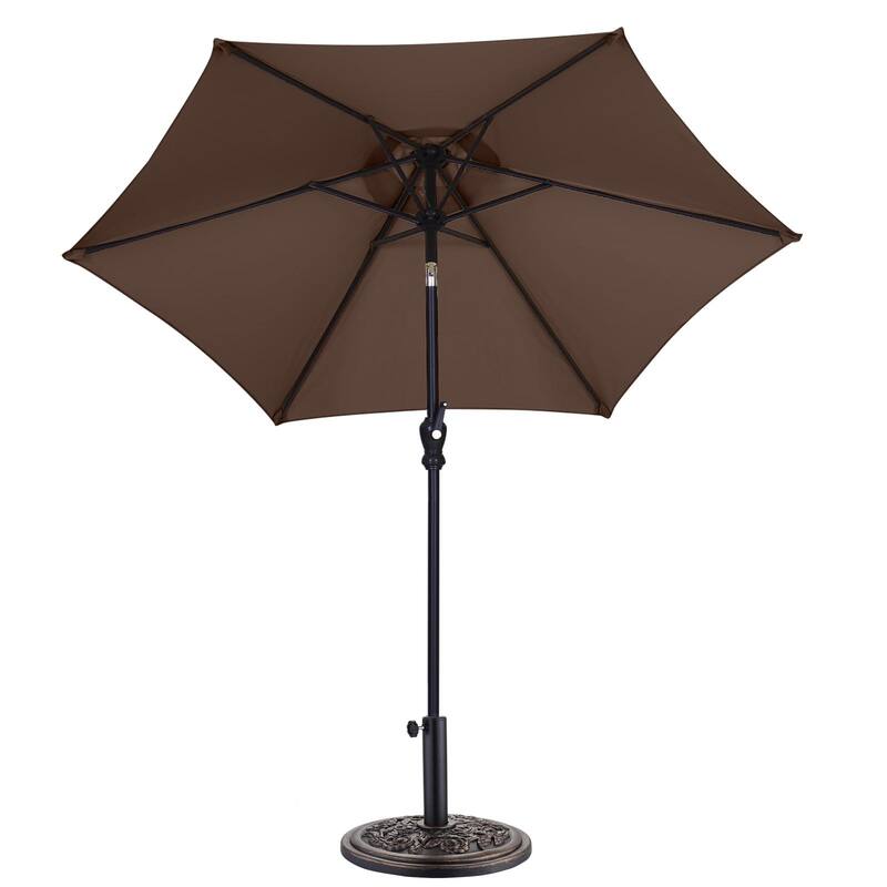 Autlaycil 7.5ft Outdoor Patio Umbrella with Tilt & Crank Base included