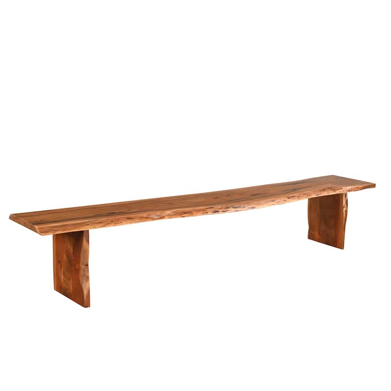 Sienna Live Edge Wood Bench