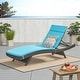 preview thumbnail 9 of 187, Salem Outdoor Wicker Adjustable Chaise Lounge with Cushion by Christopher Knight Home