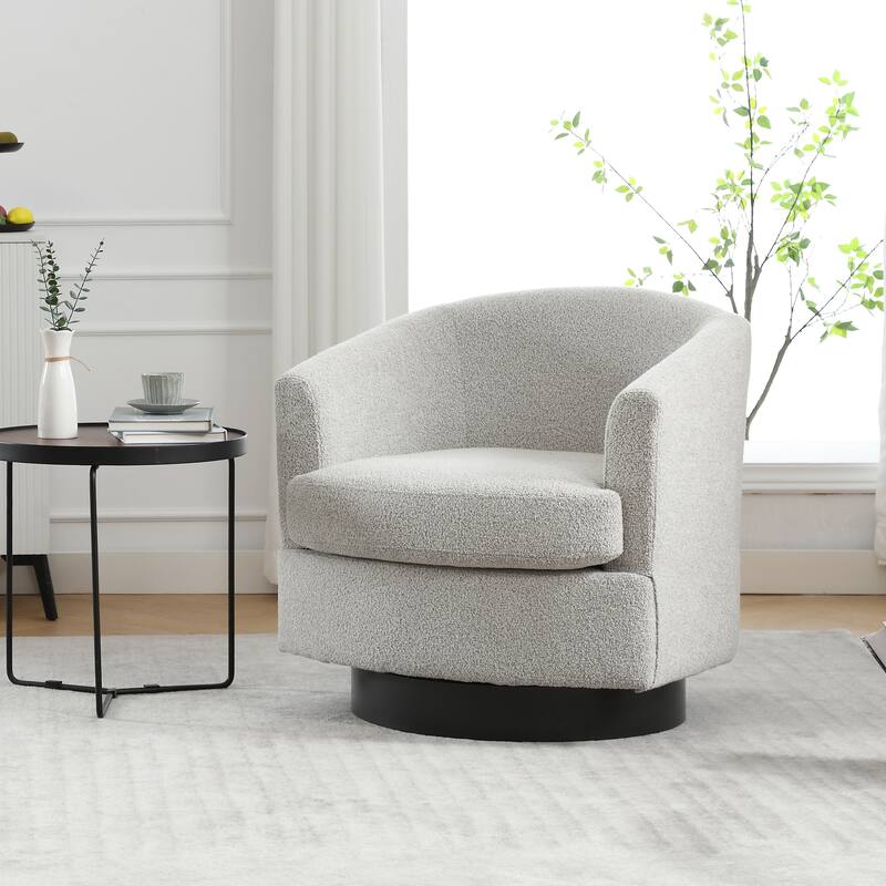 Swivel Accent Chair Armchair Upholstered Barrel Chairs