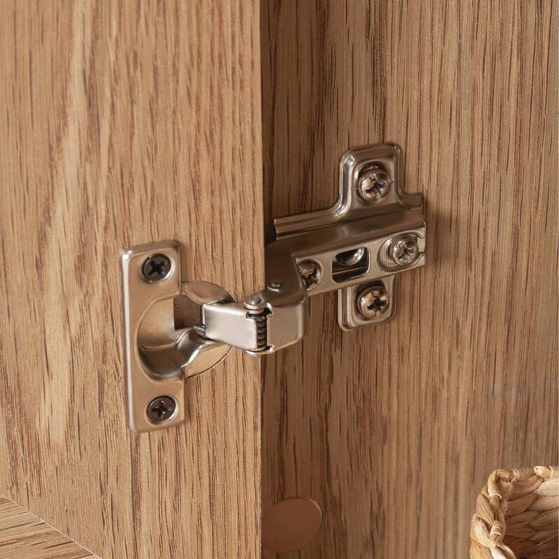 Wood Nightstand with File Drawer, Brown