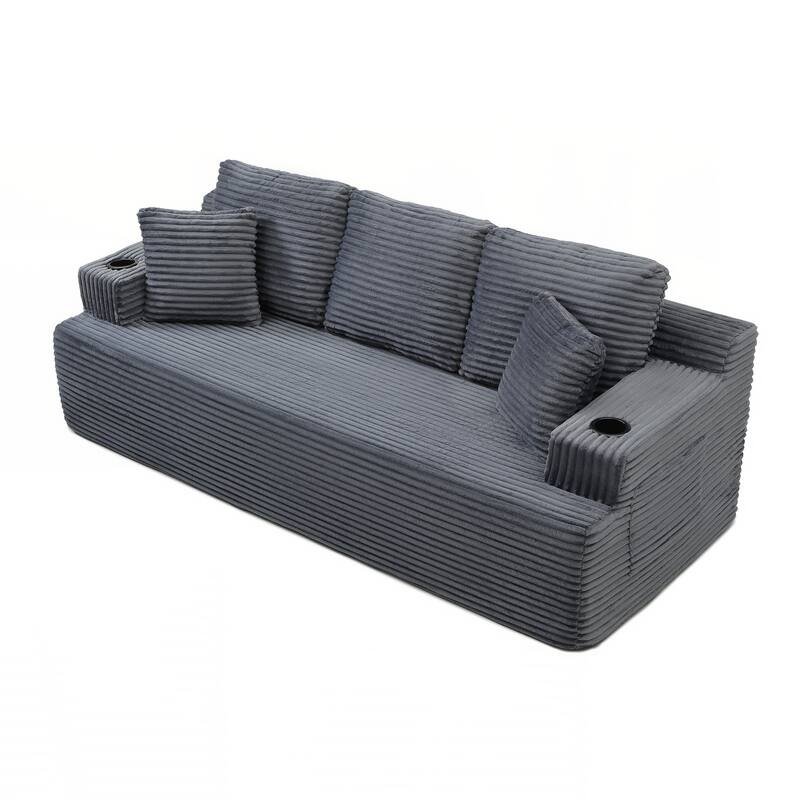 86.2''Boneless Sofa Couch with 2 Pillows Extra