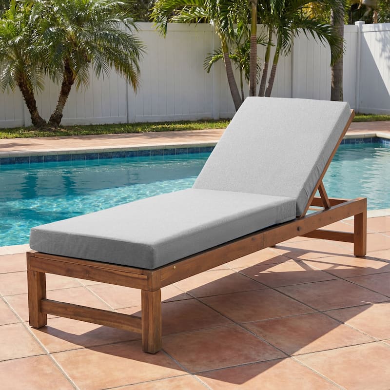 Pocassy 71x22 Inch Outdoor Chaise Lounge Cushions with Zipper