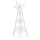 preview thumbnail 8 of 11, 6FT Wood Windmill Backyard Garden Decoration Weathervane White