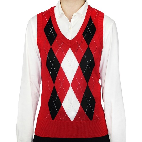 argyle vest womens