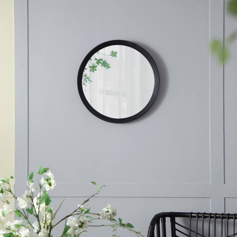 Round wall mirror for living room