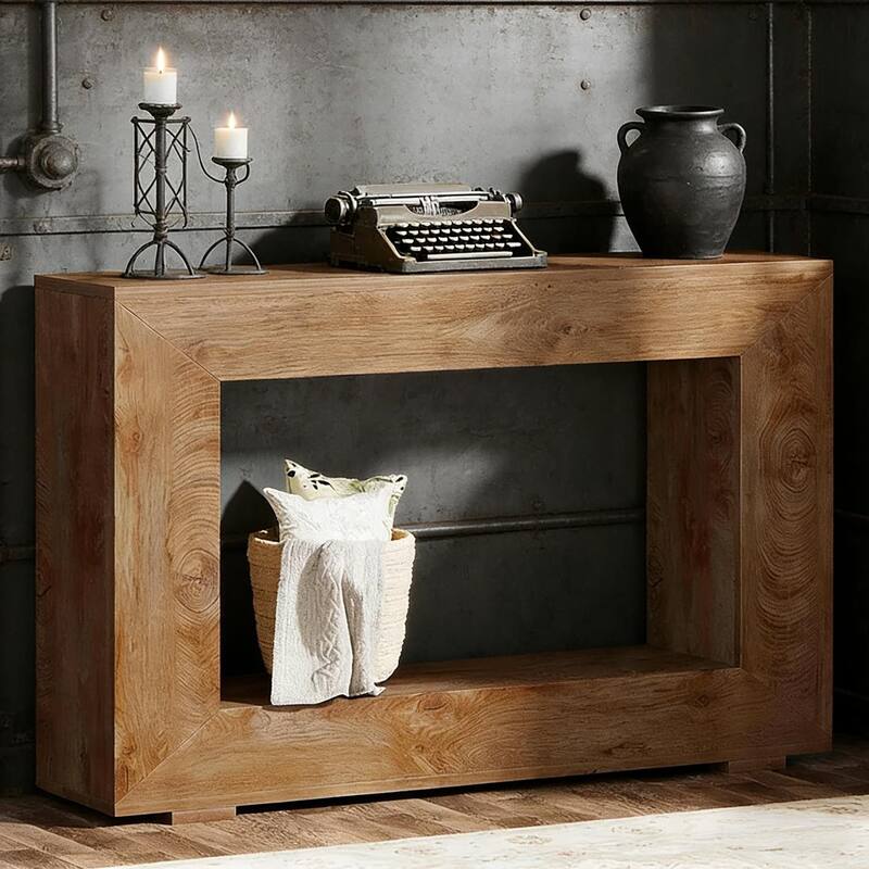 Entryway Sofa Table, Wood Console Table
