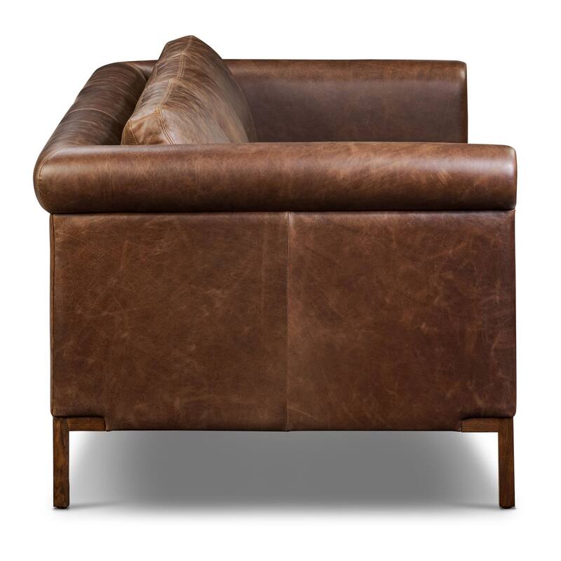 Poly & Bark Helston 89" Genuine Leather Sofa