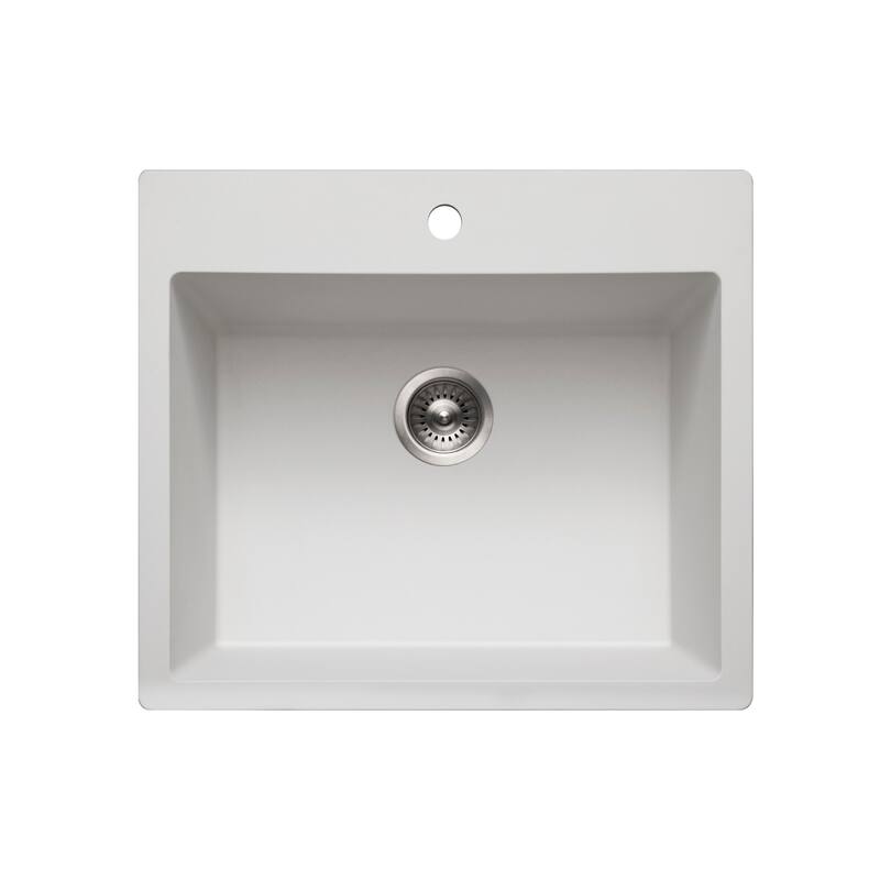 Houzer G-300 Quartztone 25" Drop In Single Basin Granite Composite - Cloud