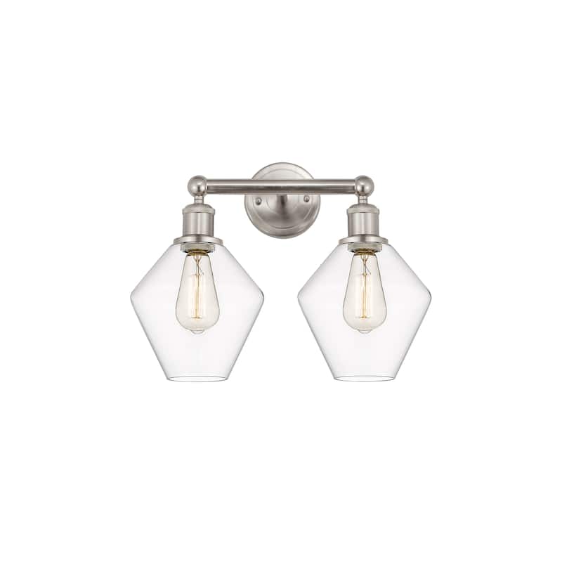 Innovations Lighting Cindyrella - 2 Light 17" Bath Vanity Light - Clear/Satin Nickel