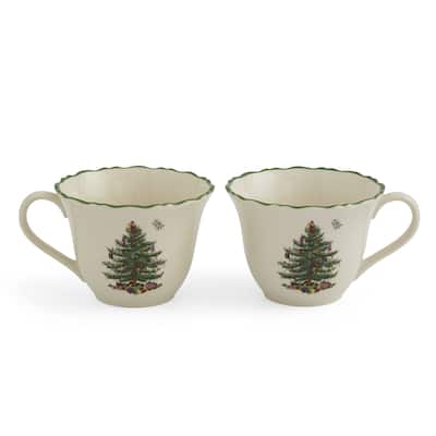 Spode Set of 2 Christmas Tree Punch Cups